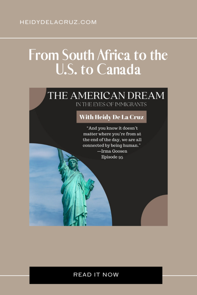 Graphic that says From South Africa to the U.S. to Canada