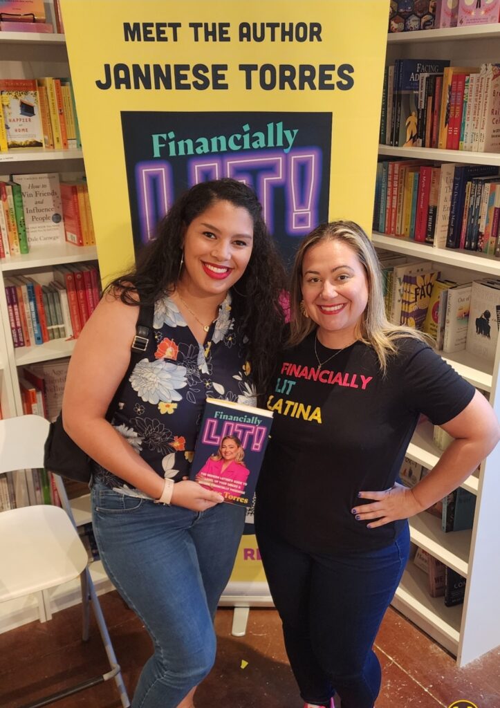 picture of me and latina entrepreneur Jannese Torres 